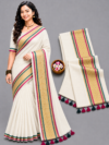 file_00000000aca48208ad74b8d8e100a805 Elegant Off-White With Yellow Mul Cotton Saree