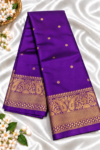 file_00000000b62081faac9bac17e71a8b59 Royal Purple With Traditional Gold Zari Border Elite Banarasi Silk Saree