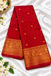 file_00000000cc6c81f58e3405bb1b325dce - Copy Red with traditional gold zari border elite banarasi silk saree