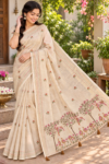 file_00000000cdb481faae08ac354bfe4207 Lightweight Tissue Cotton Saree with Tree & Bird Motif Designer Pallu