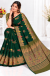 file_00000000d67881f79dcdcf78b614af4b Party Wear Cotton Saree Bottle Green & Olive with Zari Weaving