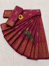 file_00000000d7a48208b984ef14bd618c5f Wine Maroon with Gold Zari Border Kotta Cotton Saree