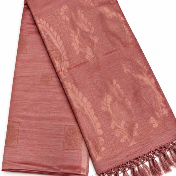 Kotanji Soft Silk Saree - Onion Pink & Matching Rich Zari Pallu
