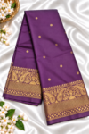 file_00000000f33081fa918031ec4bd57595 Purple Wine With Traditional Gold Zari Border Elite Banarasi Silk Saree