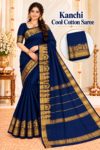 file_00000000af6c81faa097a4bb33bf00f7 Kanchi Cool Cotton Saree in Royal Navy Blue with Elegant Zari Border