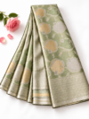 file_00000000bab081f5a0f5bc7e6957fb64 Elegant Green Tissue Pattu Saree with Grand Zari Weaving