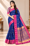 file_00000000f4d0821094bc551555e9a185 Royal Blue & Magenta Rich Zari Woven Soft Silk Saree with Contrasting Pallu